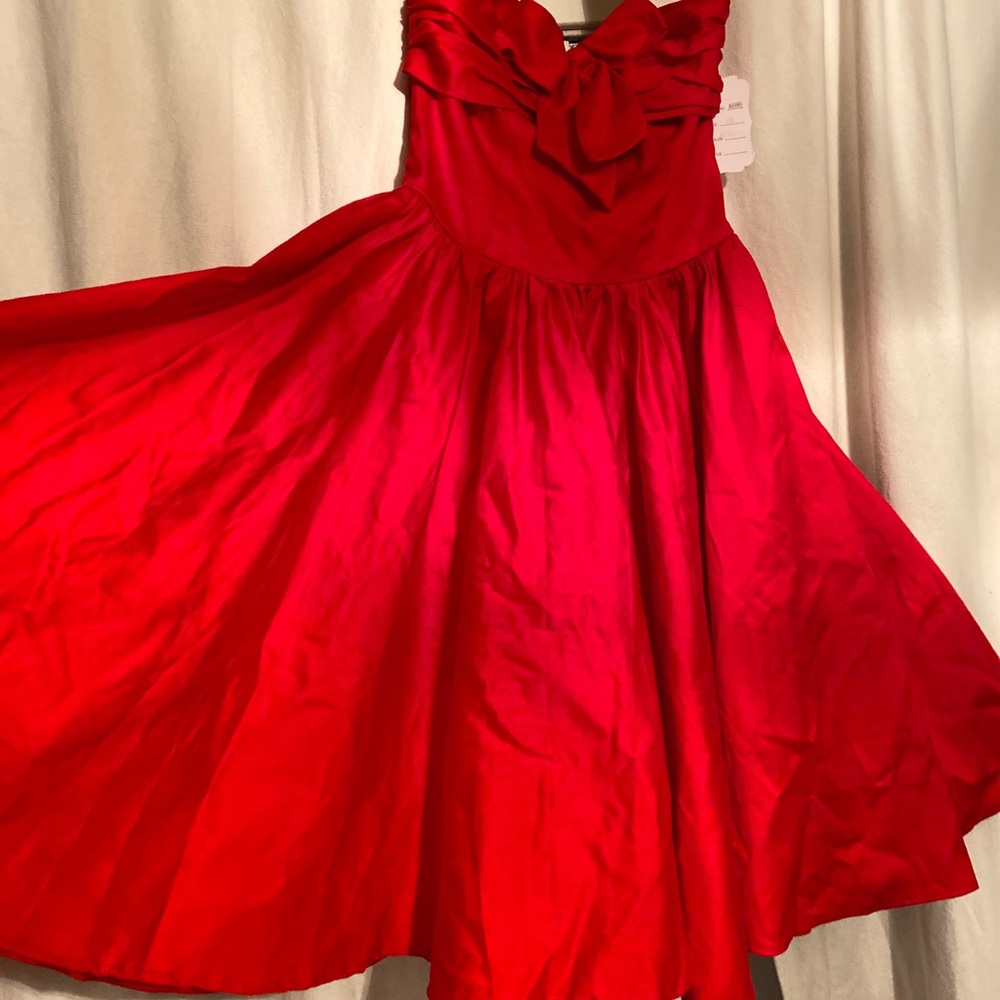 1950s Stunning Red Dress Small